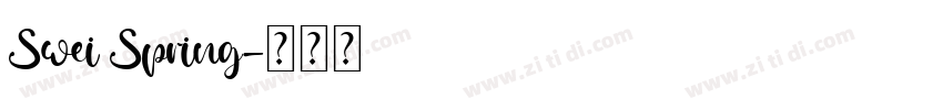 Swei Spring字体转换